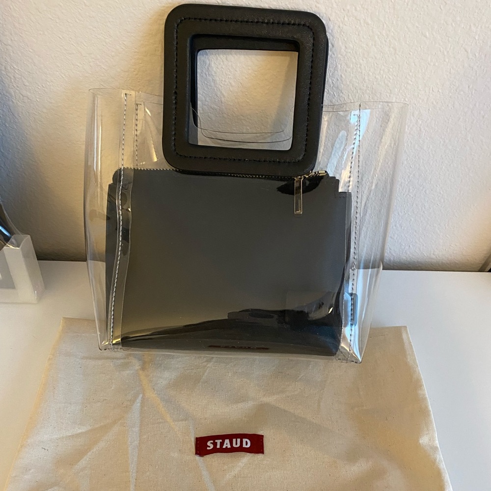 MINI SHIRLEY BAG | CLEAR BLACK